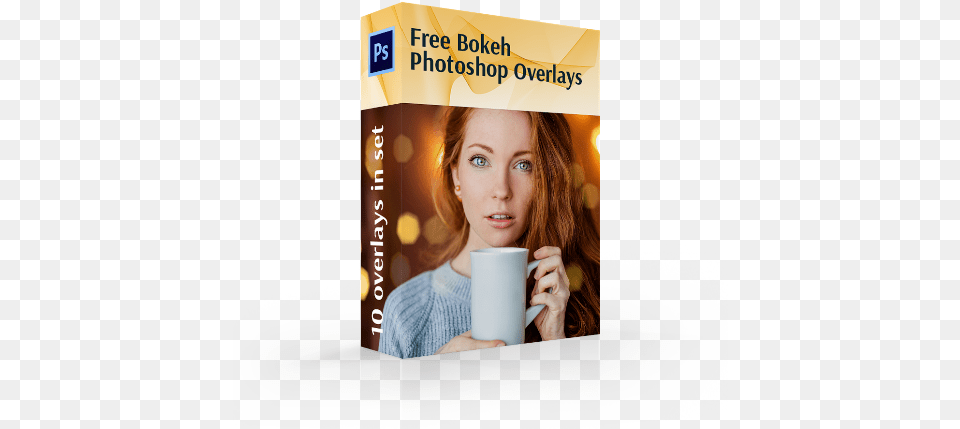 Bokeh Overlays For Photoshop Girl, Cup, Person, Female, Adult Free Png Download