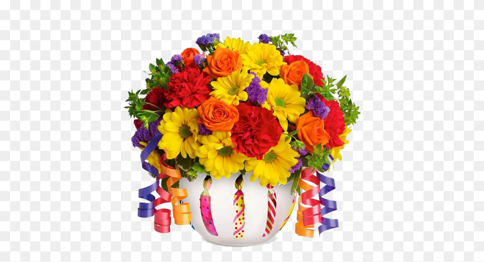 Bouquet Of Flowers Teleflora Brilliant Birthday Blooms, Flower Arrangement, Plant, Flower, Flower Bouquet Free Png Download