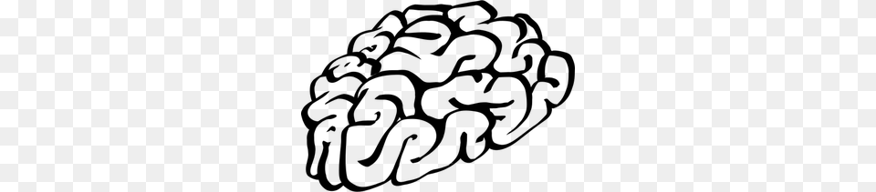 Brain Vector Illustration, Gray Free Transparent Png