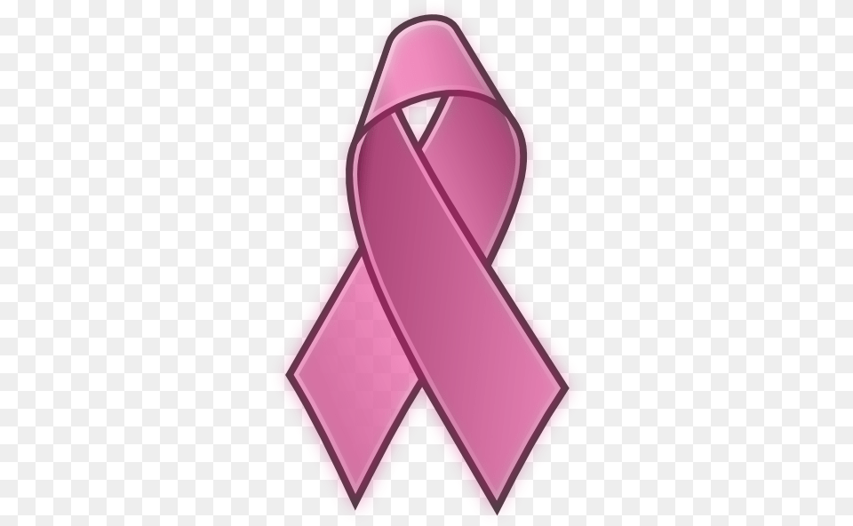Breast Cancer Ribbon Outline Download Clip Art Cancer Ribbon Clip Art, Purple, Symbol Free Png