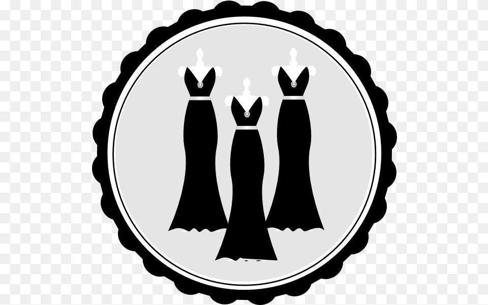 Bridesmaid Clipart Silhouette Bridesmaid Silhouette, Formal Wear, Clothing, Dress, Evening Dress Free Png