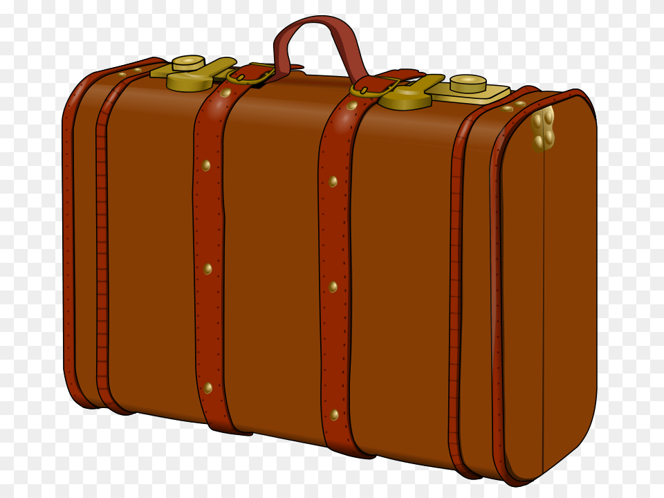 Brown Suitcase Clip Art Kidsnotebook Suitcase, Baggage, First Aid Free Png