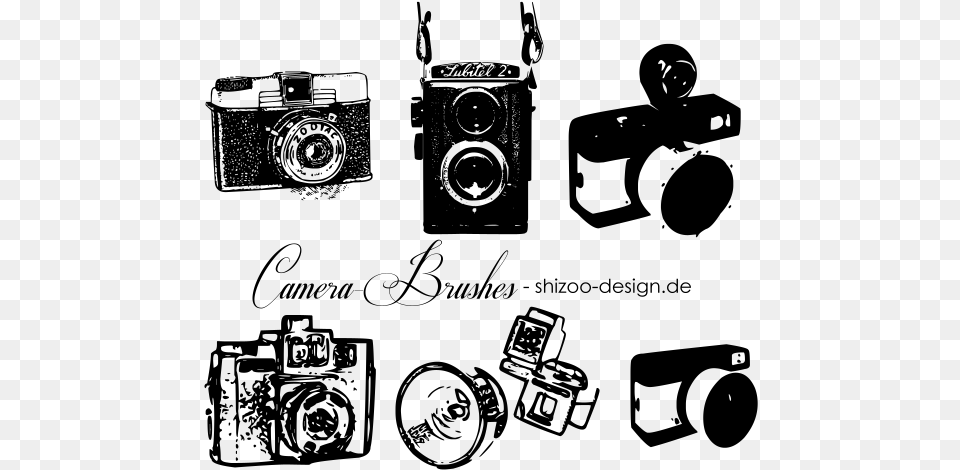 Free Brushes Photoshop Camera Brush Photoshop, Gray Png