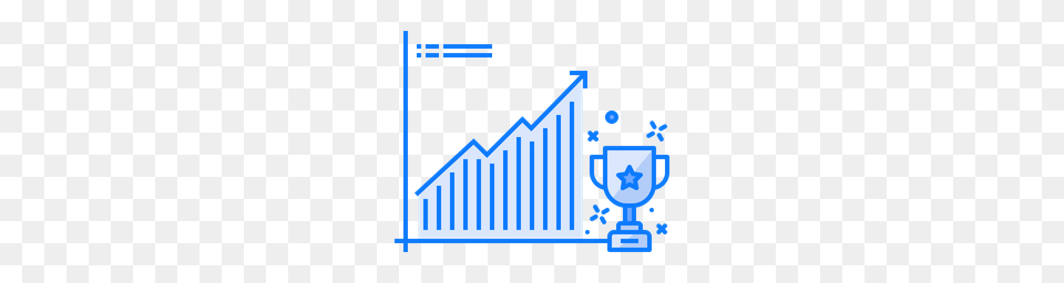 Free Business Financial Growth Achievement Goals Trophy Icon, Triangle, Fence Png Image