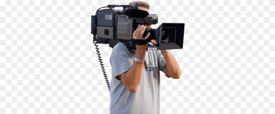Cameraman Psd Vector Graphic Video Camera With Man, Electronics, Person, Photographer, Photography Free Transparent Png