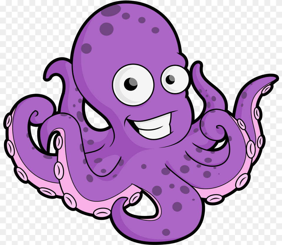 Cartoon Octopus Clip Art Vector Octopus Clipart, Purple, Animal, Baby, Invertebrate Free Png Download