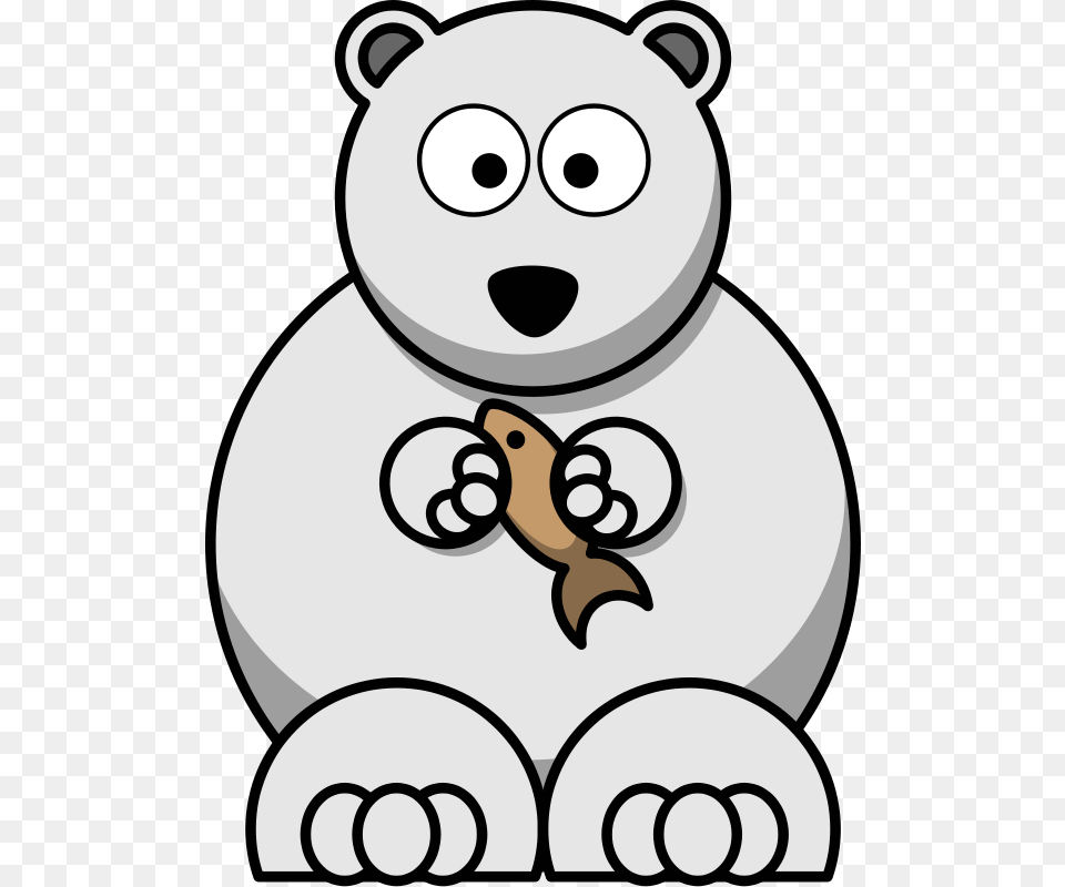 Free Cartoon Polar Bear Clip Art Clip Art And Images, Animal, Mammal, Wildlife, Outdoors Png Image