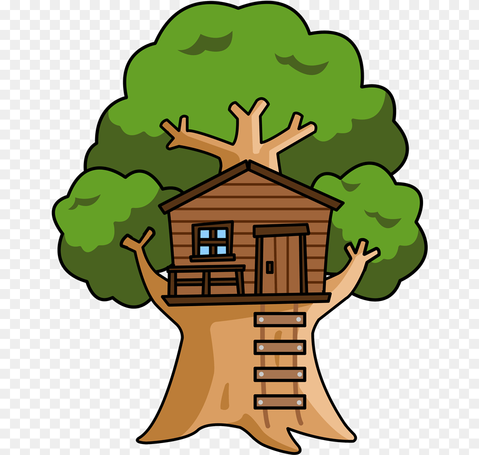 Cartoon Tree House Clip Art, Architecture, Tree House, Housing, Cabin Free Png