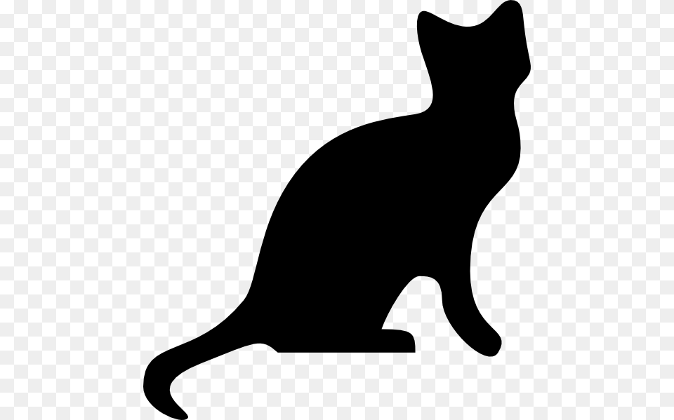 Free Cat Outline, Silhouette, Animal, Mammal, Pet Png