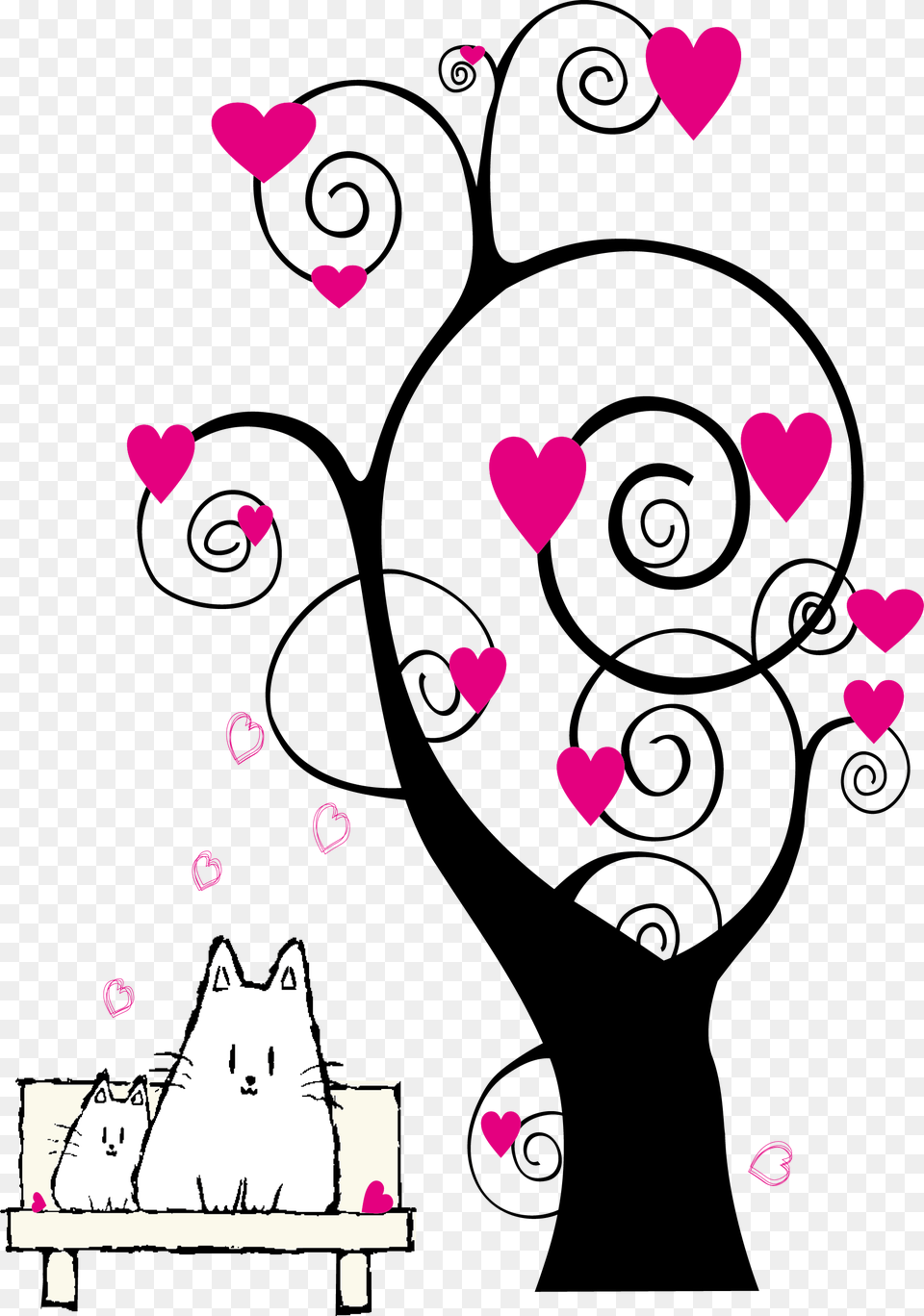Free Cat Tree Clip Art, Graphics, Floral Design, Pattern, Adult Png