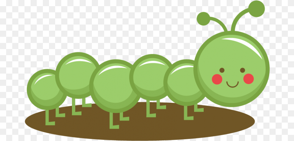 Caterpillar Download Caterpillar Clipart No Background, Green, Plant, Food, Fruit Free Transparent Png