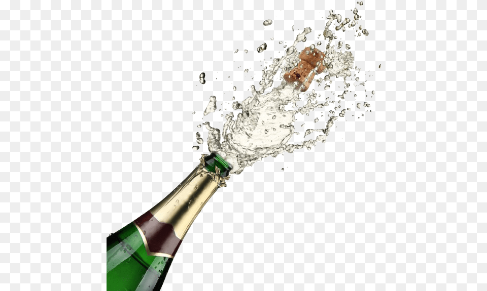 Champagne Popping Transparent Champagne Bottle Popping, Alcohol, Beverage, Liquor, Wine Free Png