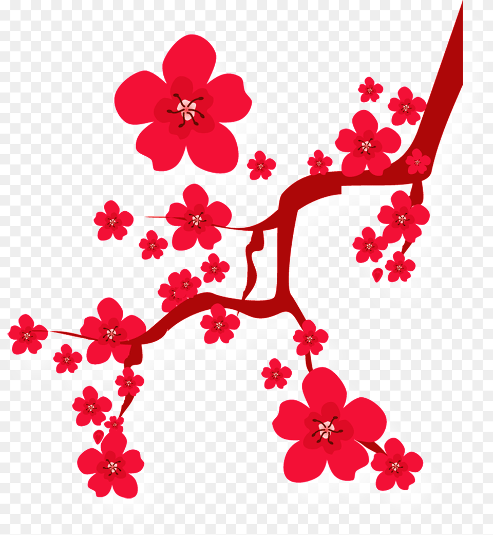 Cherry Blossom Art, Flower, Graphics, Plant Free Png Download