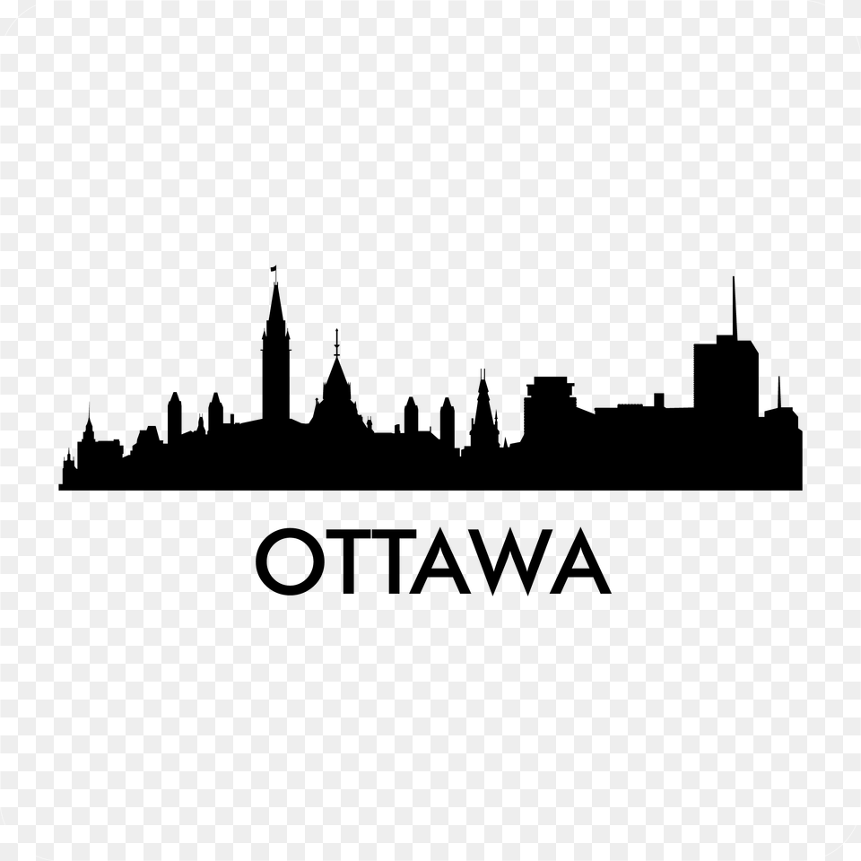 Chicago Skyline Outline Parliament Hill, Architecture, Building, Silhouette, Spire Free Png