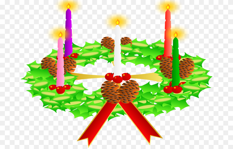Free Christian Clipart Advent Wreath, Birthday Cake, Cake, Cream, Dessert Png