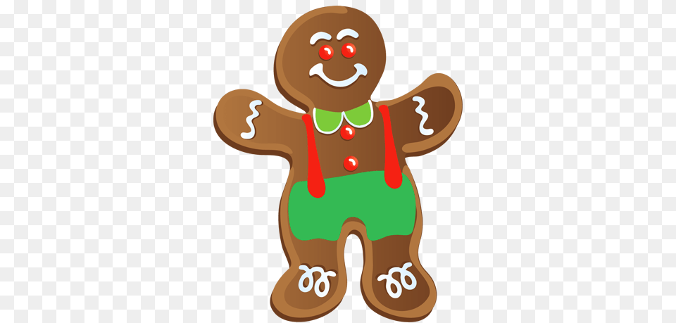 Free Christmas Cookie Cliparts Transparent Background Gingerbread Man Clipart, Food, Sweets, Baby, Person Png Image
