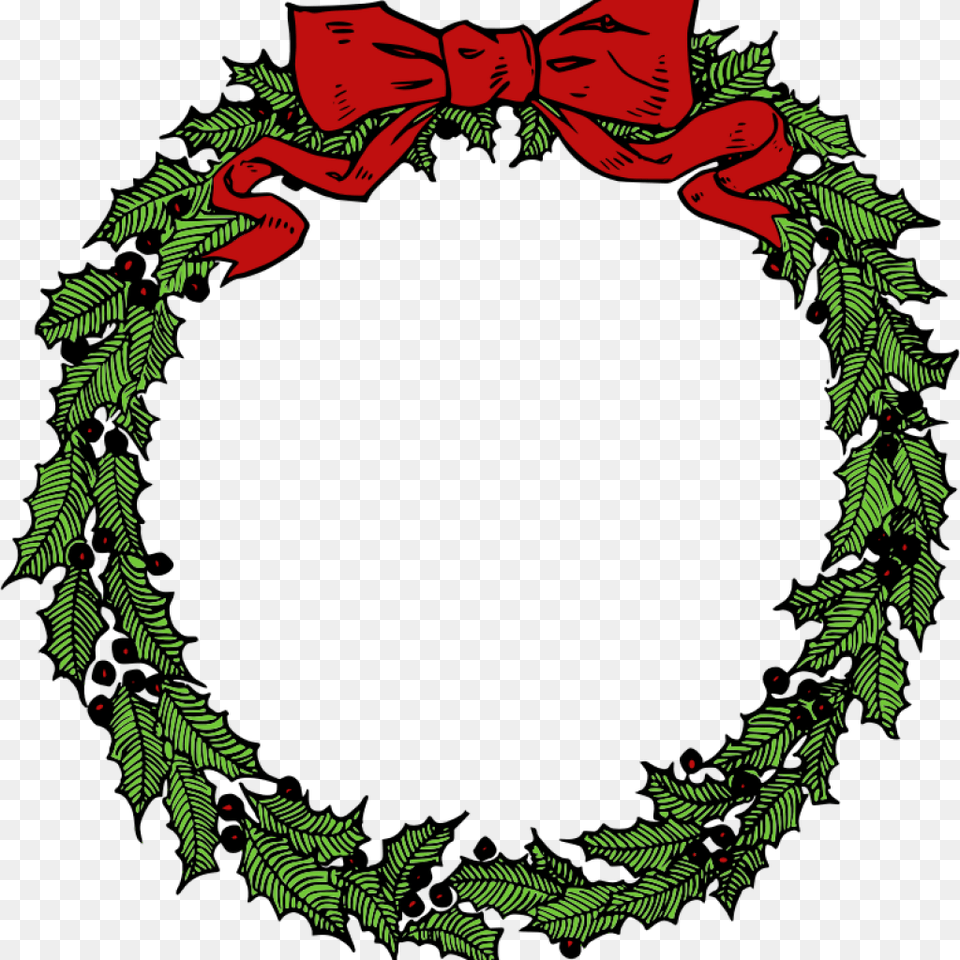Free Christmas Garland Clipart Free Clipart Download, Plant, Green, Wreath, Face Png
