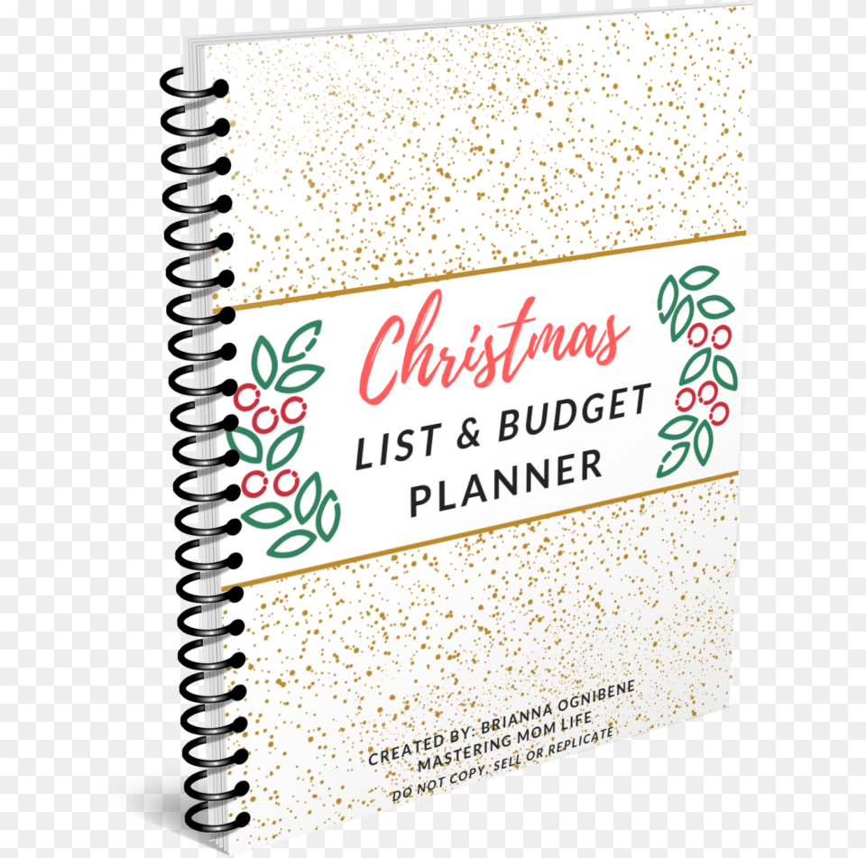 Free Christmas Planner Printables 2019, Page, Text, Book, Publication Png Image
