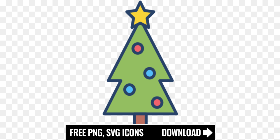 Christmas Tree Icon Symbol New Year Tree, Star Symbol, Christmas Decorations, Festival Free Transparent Png