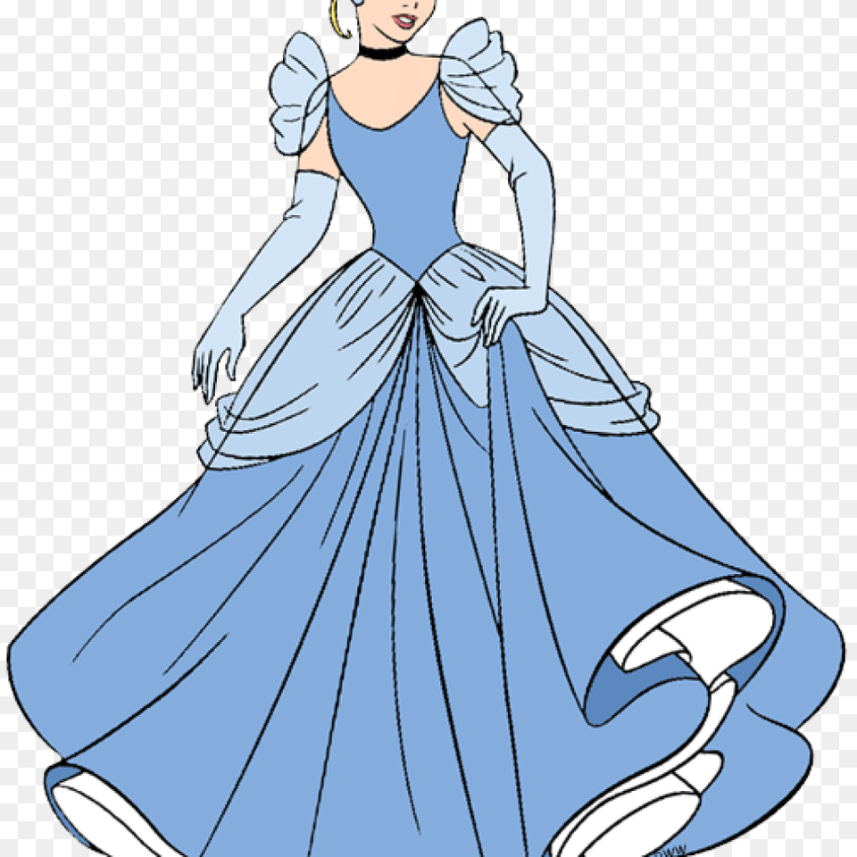 Free Cinderella Clipart Free Clipart Download, Formal Wear, Clothing, Dress, Fashion Png