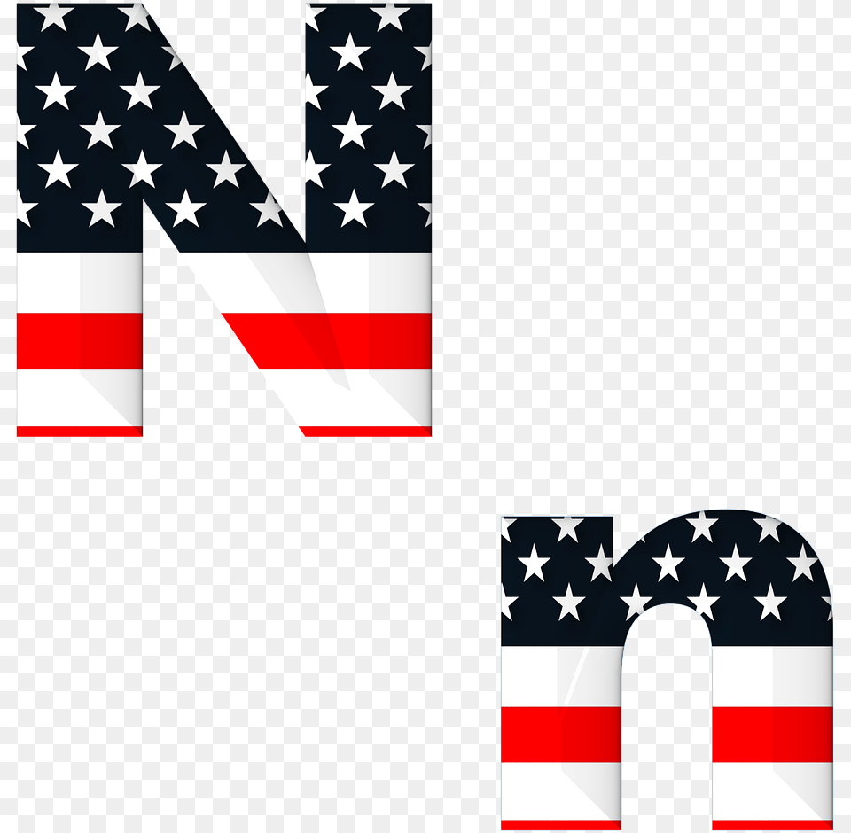 Clip Art Alphabet Letters Red White, American Flag, Flag Free Png Download