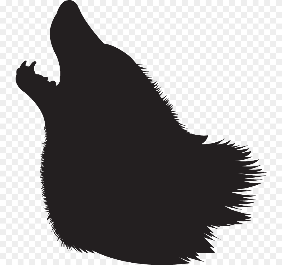 Clip Art Animals Four Legged Mammals Howling Wolf, Silhouette Free Transparent Png