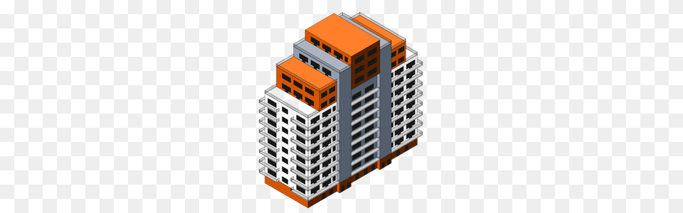 Free Clip Art Apartment Building, Architecture, Housing, High Rise, Urban Png Image