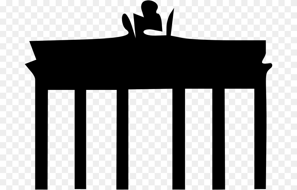 Clip Art Brandenburger Tor, Gray Free Transparent Png