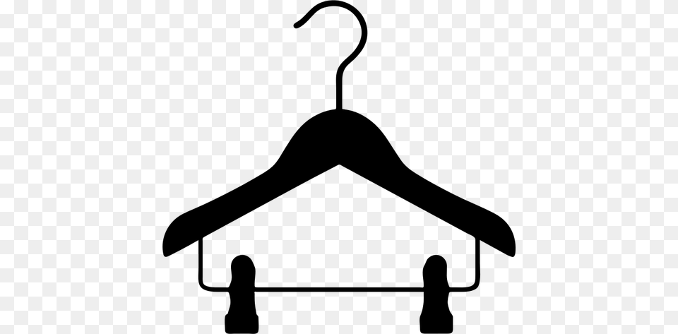 Clip Art Clothes Hanger, Gray Free Transparent Png