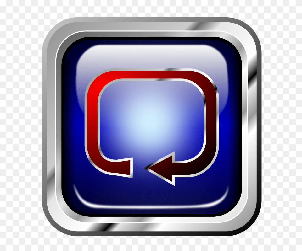 Clip Art Icon Blue Multimedia Repeat, Emblem, Symbol, Electronics, Hardware Free Transparent Png