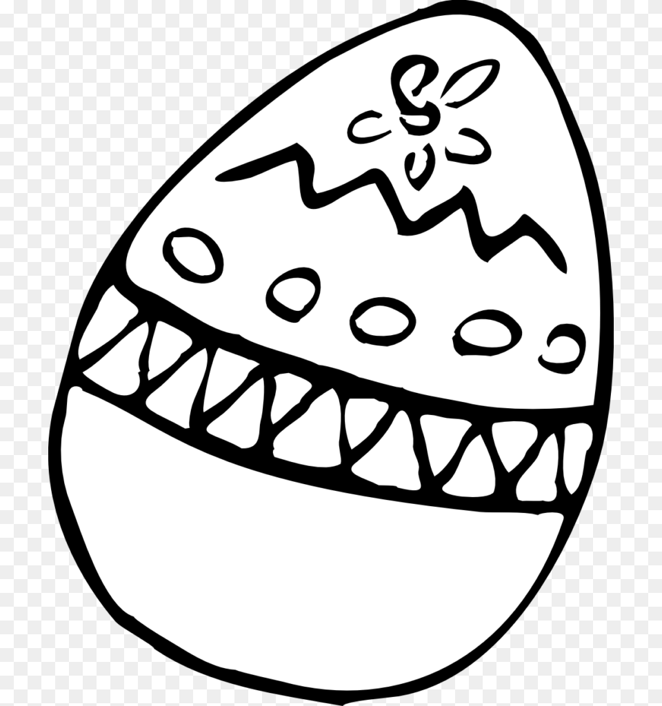 Clip Art Of Egg Clipart Black And White Best Easter, Vegetable, Produce, Plant, Nut Free Png