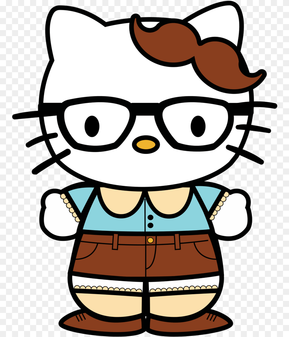 Clip Art Of Hello Kitty Clipart 4 Nerd, Accessories, Glasses, Baby, Person Free Png