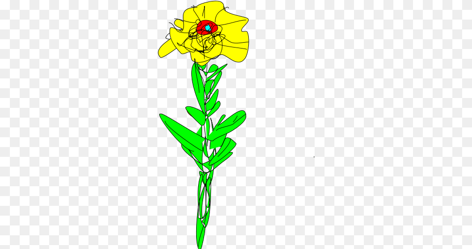 Clip Art Simple Yellow Flower 2 By Gurdonark Illustration, Daffodil, Daisy, Plant, Person Free Png
