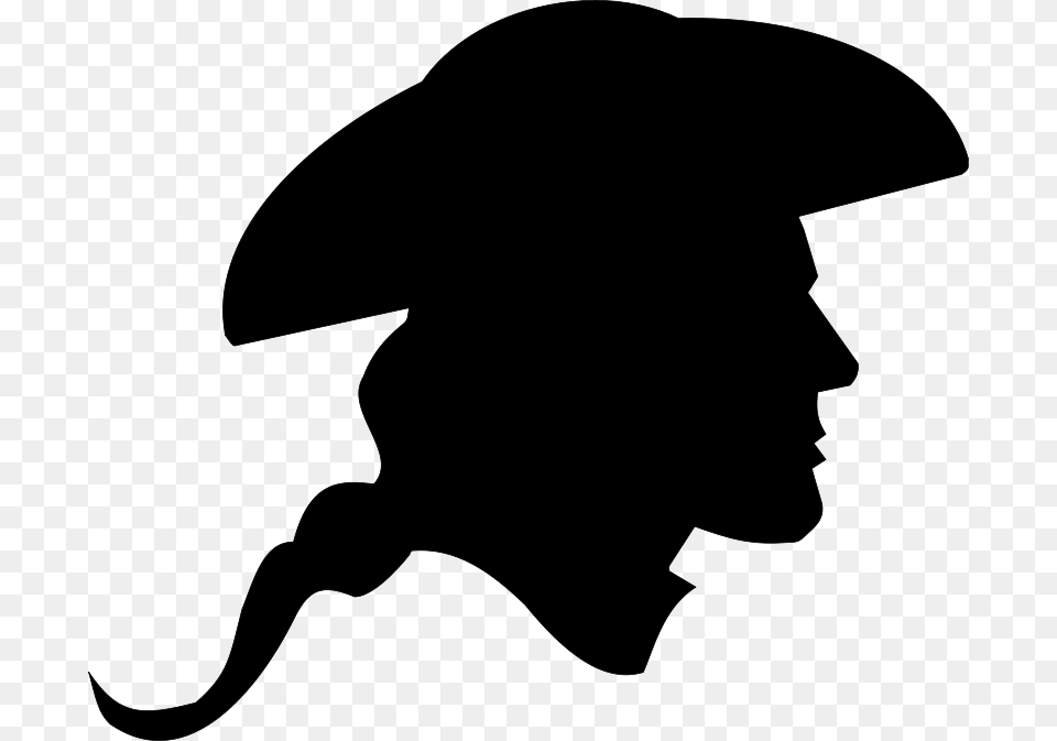 Free Clip Art Us Revolutionary War Soldier Silhouette, Gray Png Image