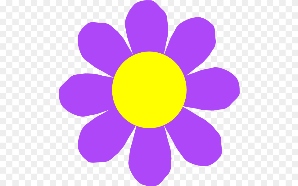 Clip Arts Design Of Purple Flower Purple Flower Clipart, Anemone, Daisy, Plant, Petal Free Png