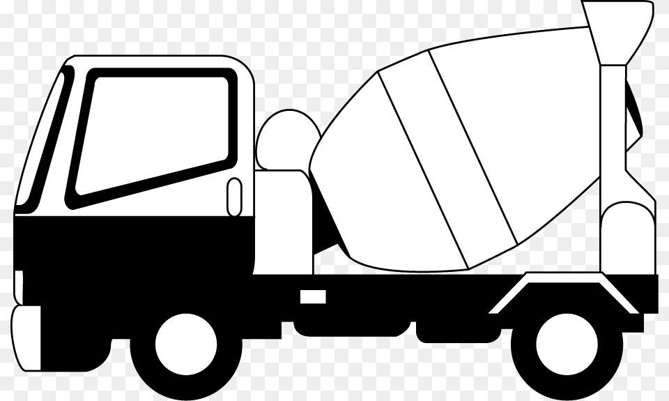 Clip Truck Cake Ideas And Designs Concrete Clipart, Vehicle, Transportation, Device, Tool Free Png Download