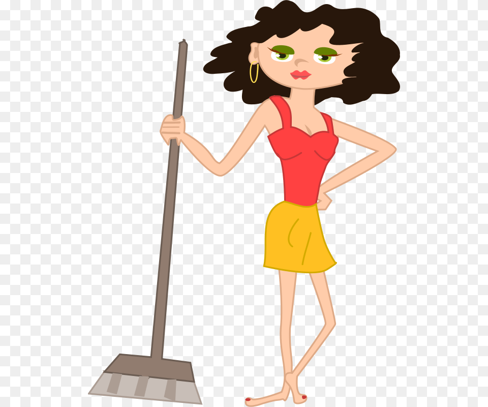 Clipart, Cleaning, Person, Child, Female Free Transparent Png
