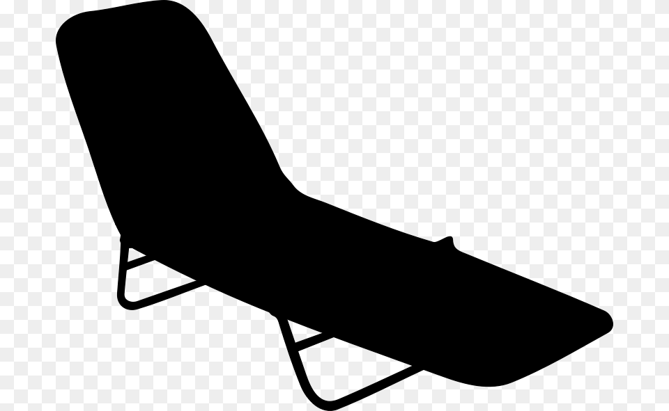 Free Clipart Beach Chair Silhouette Laobc, Gray Png Image