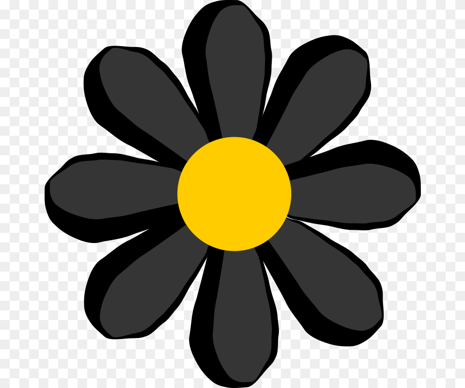 Free Clipart Black Flower Odysseus, Daisy, Plant, Anemone, Petal Png
