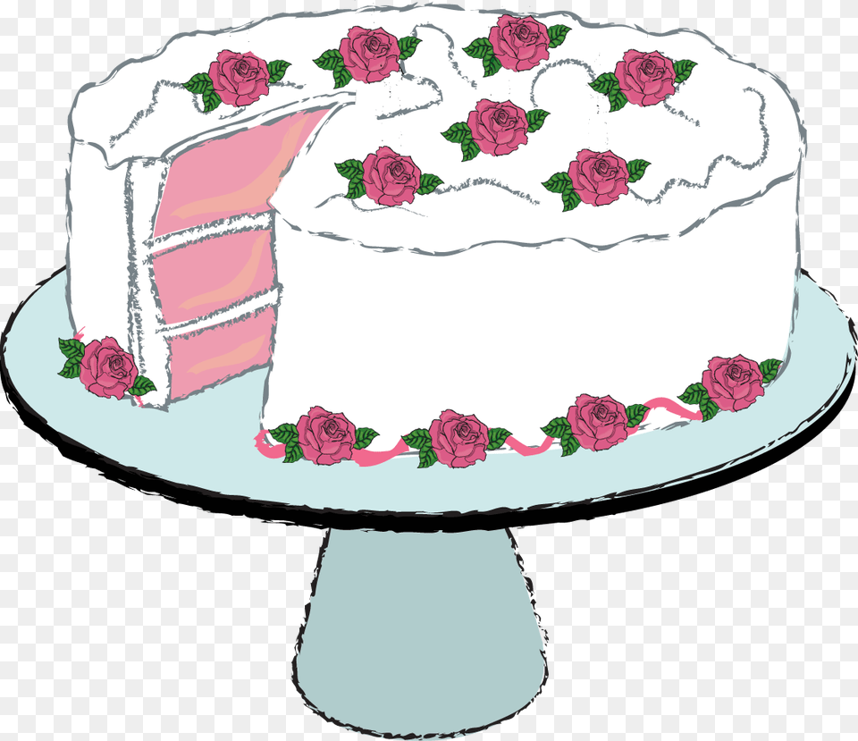 Clipart Cakes Strawberry Cake Dessert Clipart, Birthday Cake, Cream, Food, Icing Free Png Download