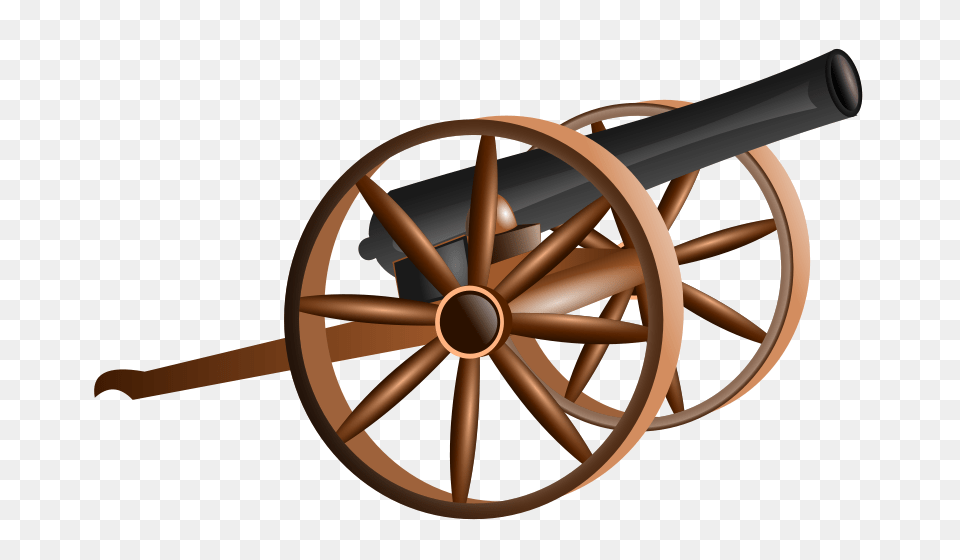 Clipart Cannon, Weapon, Machine, Wheel, Chandelier Free Png Download
