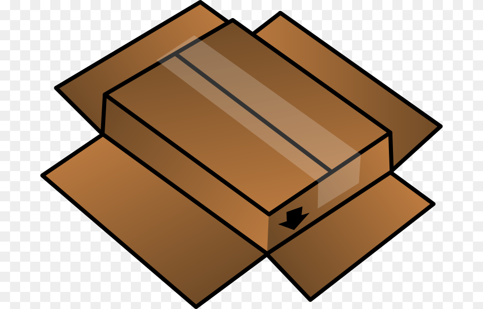 Clipart Cardboard Box Turned Around Rdevries, Carton, Package, Package Delivery, Person Free Transparent Png