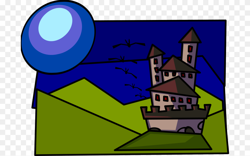 Clipart Castle Klsgfx, Nature, Night, Outdoors, Sphere Free Png Download