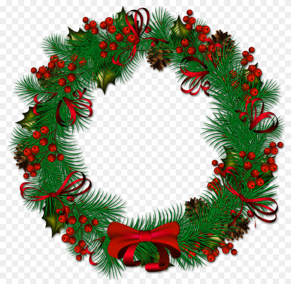 Free Clipart Christmas Holly Pinecone Collection Png Image