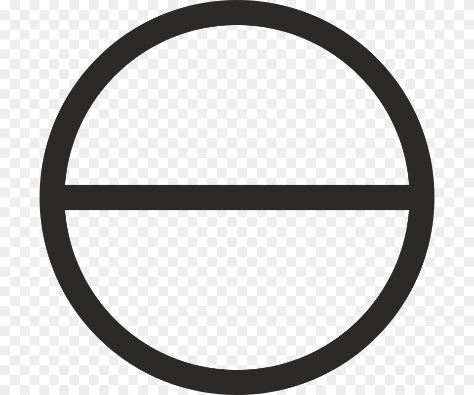 Clipart Circle With Horizontal Diameter Alkon, Symbol Free Png Download