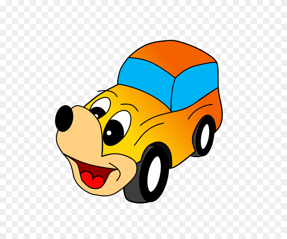 Free Clipart Comic Yellow Car, Transportation, Vehicle, Cartoon Png