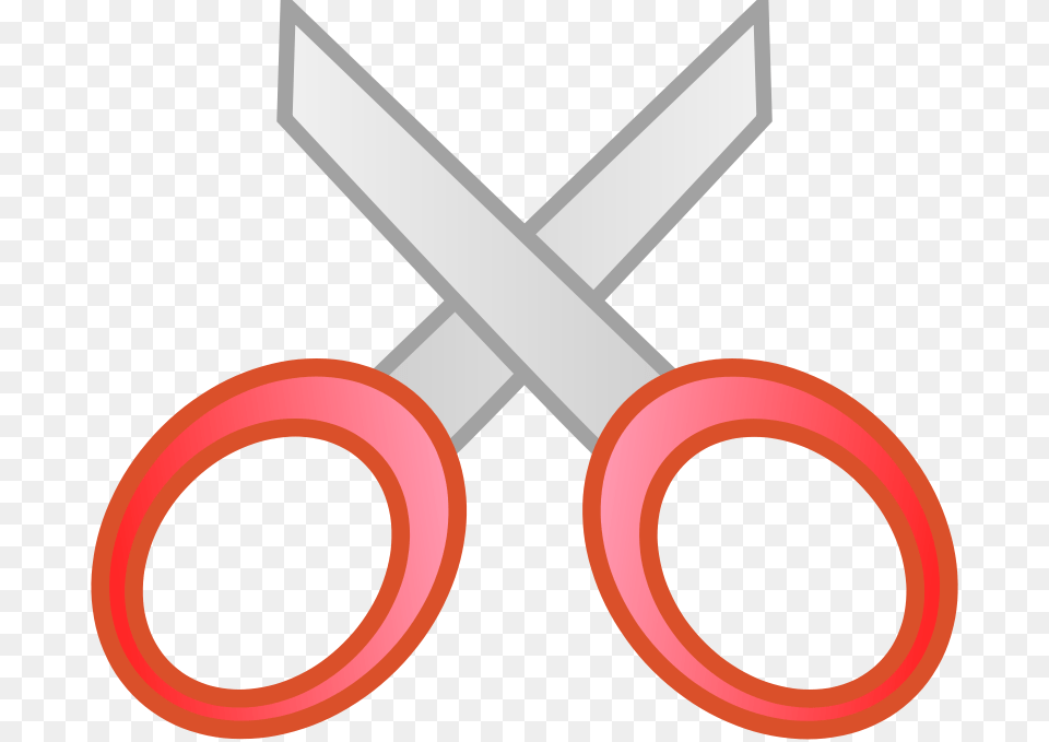 Clipart Cut Red Mightyman, Scissors, Blade, Shears, Weapon Free Png Download