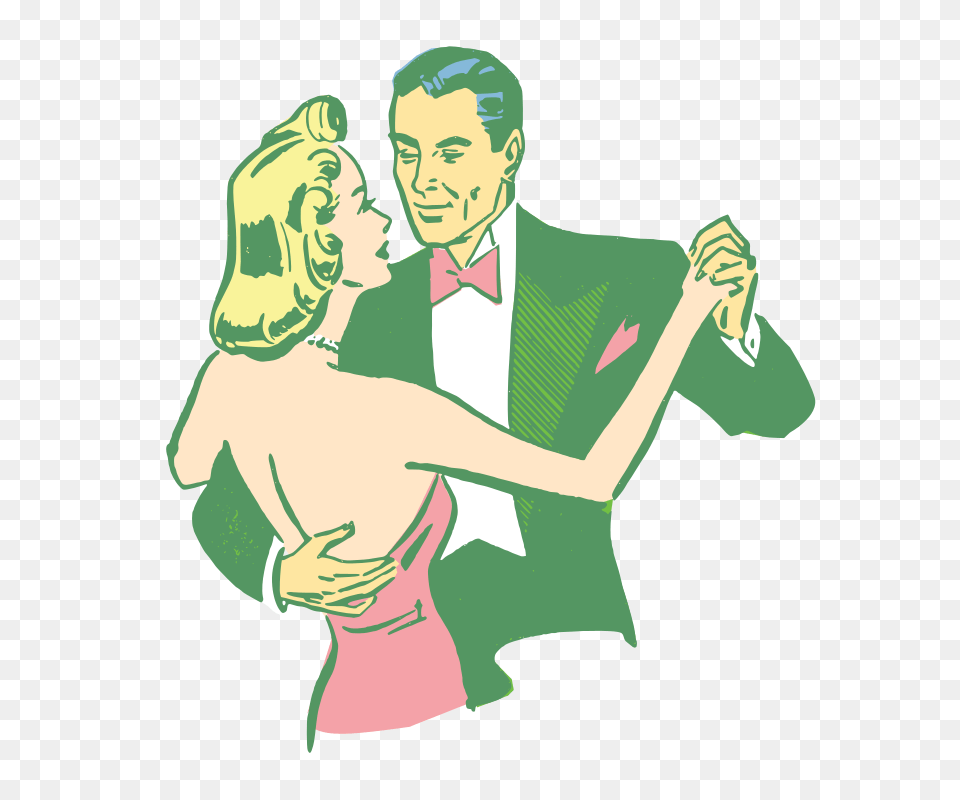 Free Clipart Dancing Couple Colorized Simanek, Accessories, Suit, Tie, Formal Wear Png
