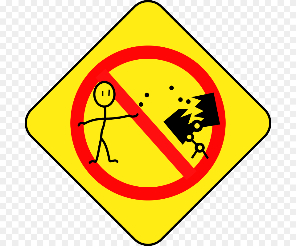 Clipart Dont Feed The Bots, Sign, Symbol, Road Sign Free Png Download