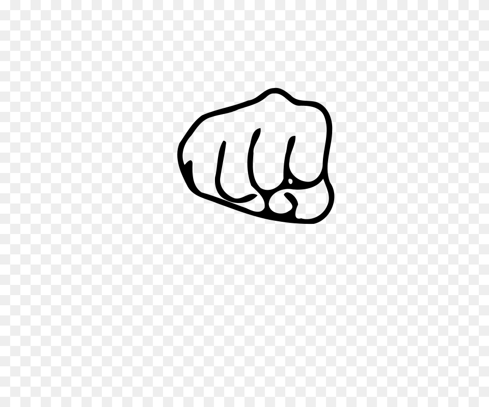 Free Clipart Fist Elpedro, Gray Png Image
